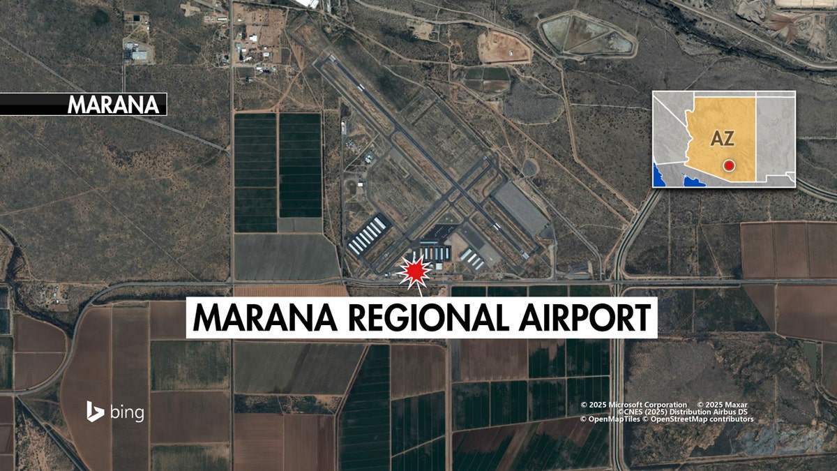 Two people died in a midair collision between two smaller fixed wing single engine planes at Marana Regional Airport, the Marana Police Department said, in Marana, Arizona, on Feb. 19, 2025.