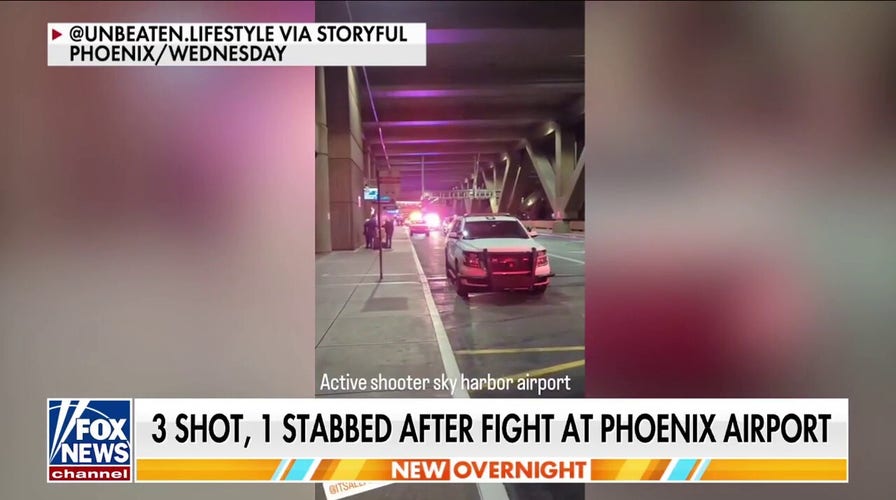  Fight at Phoenix airport leaves 3 shot, 1 stabbed