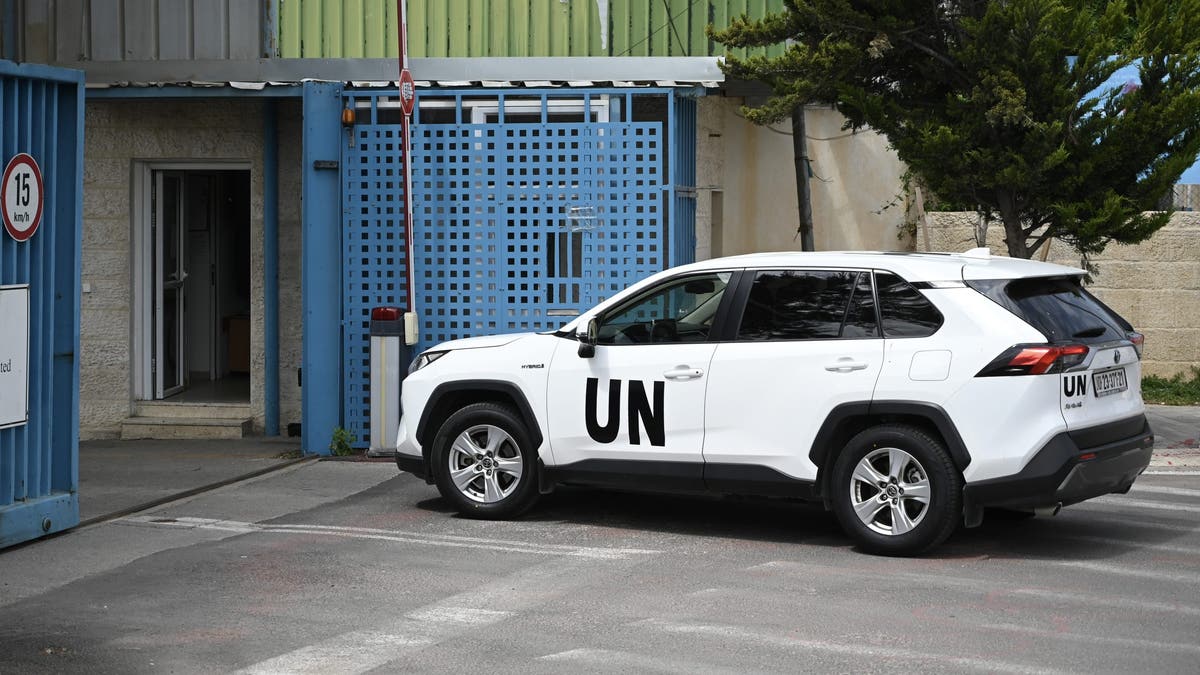 UN vehicle in Jerusalam