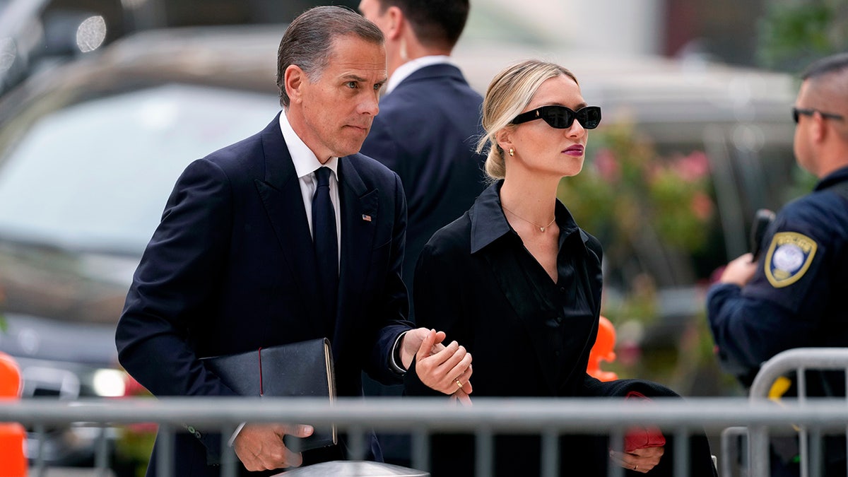 Hunter Biden and Melissa Cohen Biden arrive at federal court