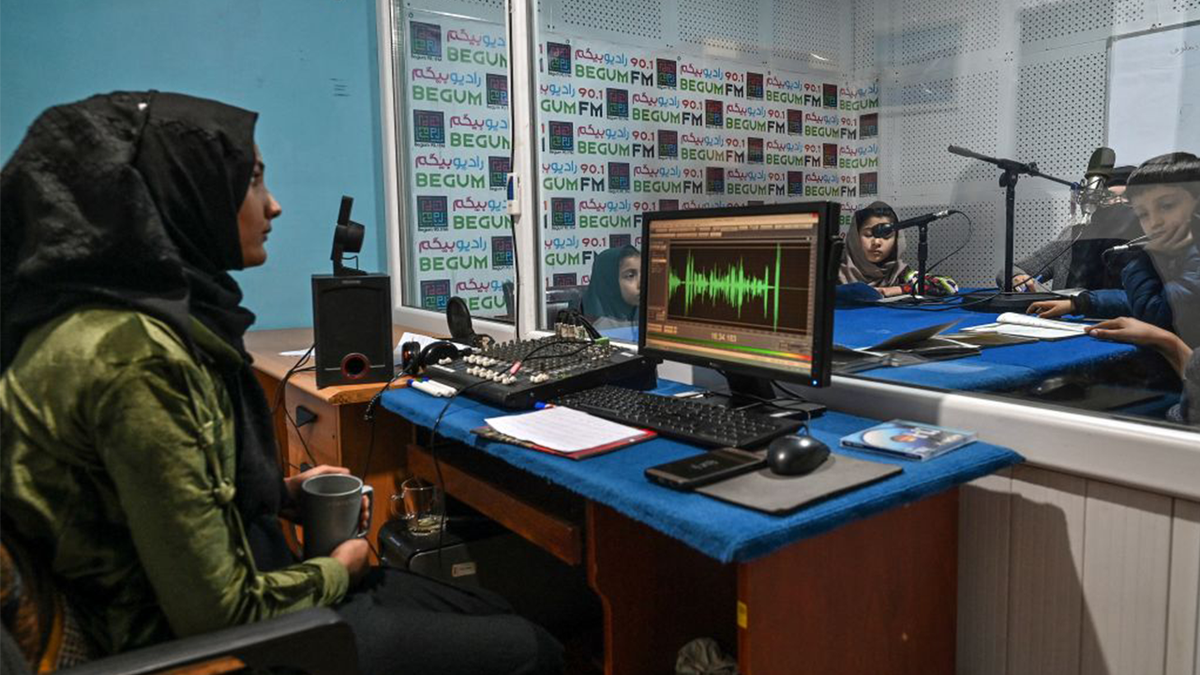 Radio Begum in Kabul