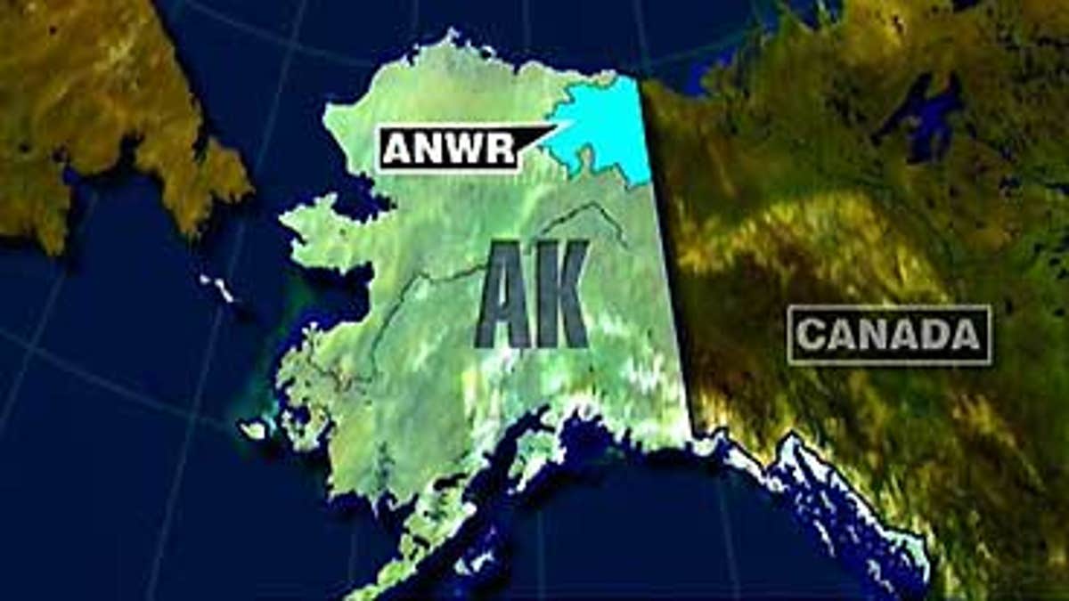 map showing ANWR location in Alaska