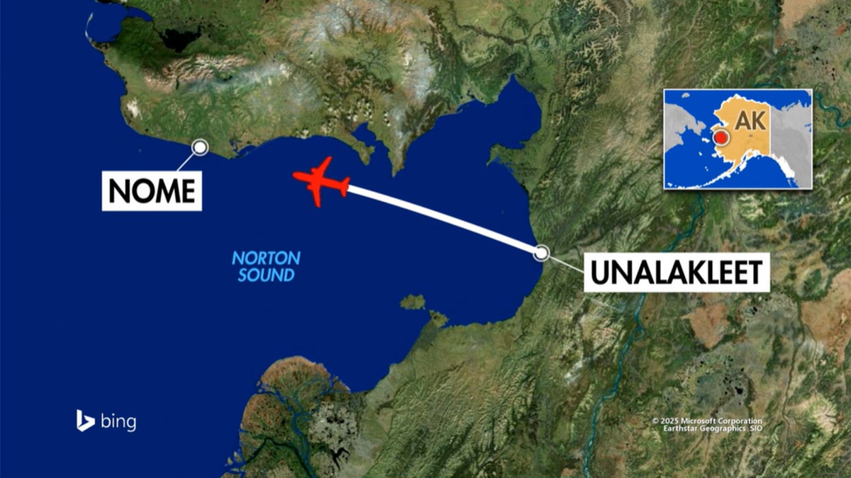 Alaska plane disappearance map