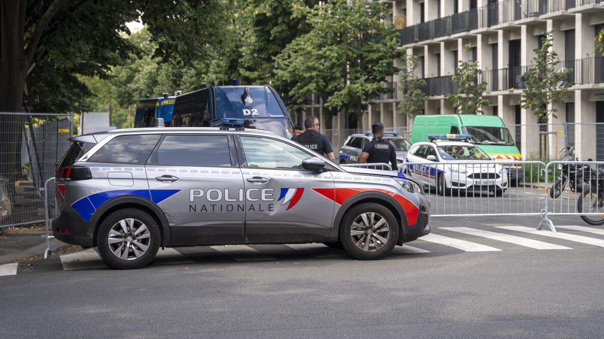 Police cars seen in Paris