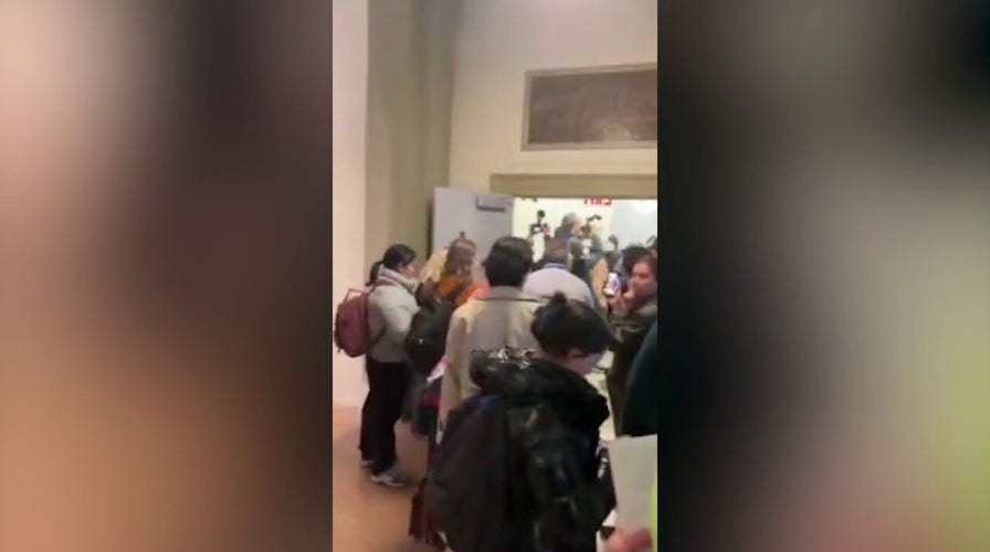 Pro-Palestinian protesters take over Barnard College building