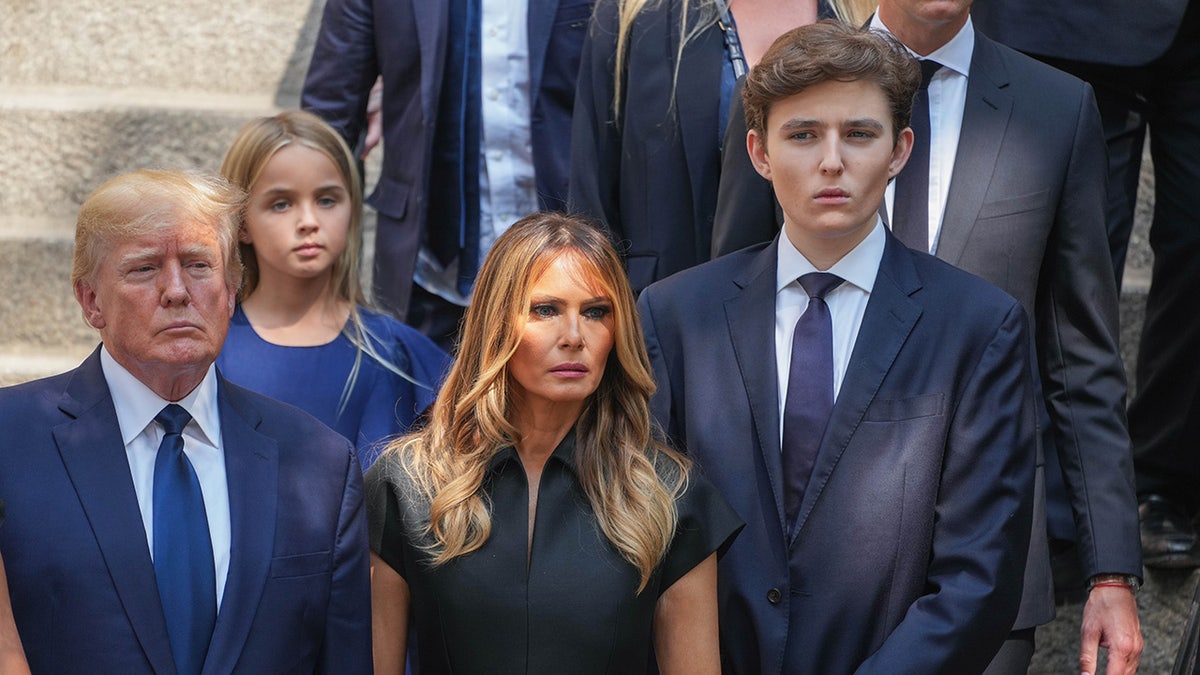 Donald Trump, Melania Trump and Barron Trump