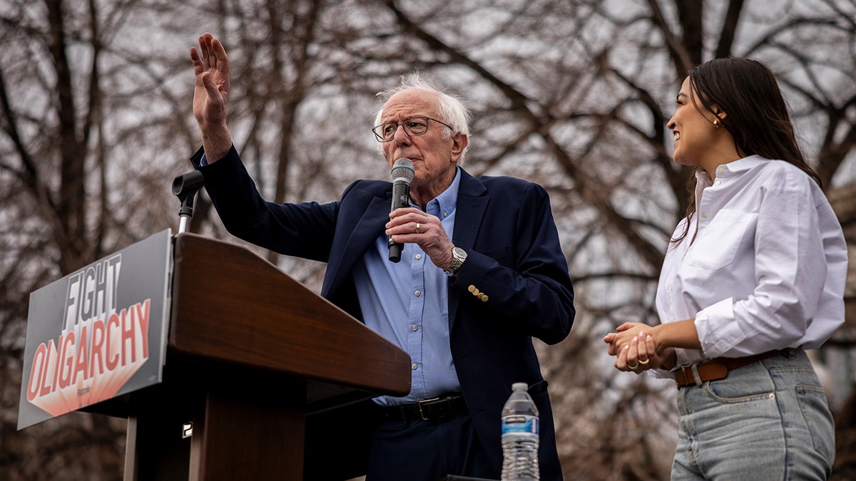 Sen. Bernie Sanders rallies alongside AOC