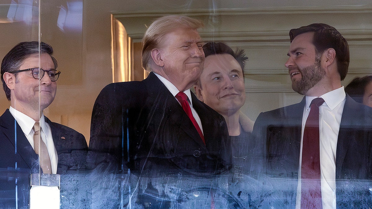 Trump, Musk, Vance and Johnson attend Army-Navy game