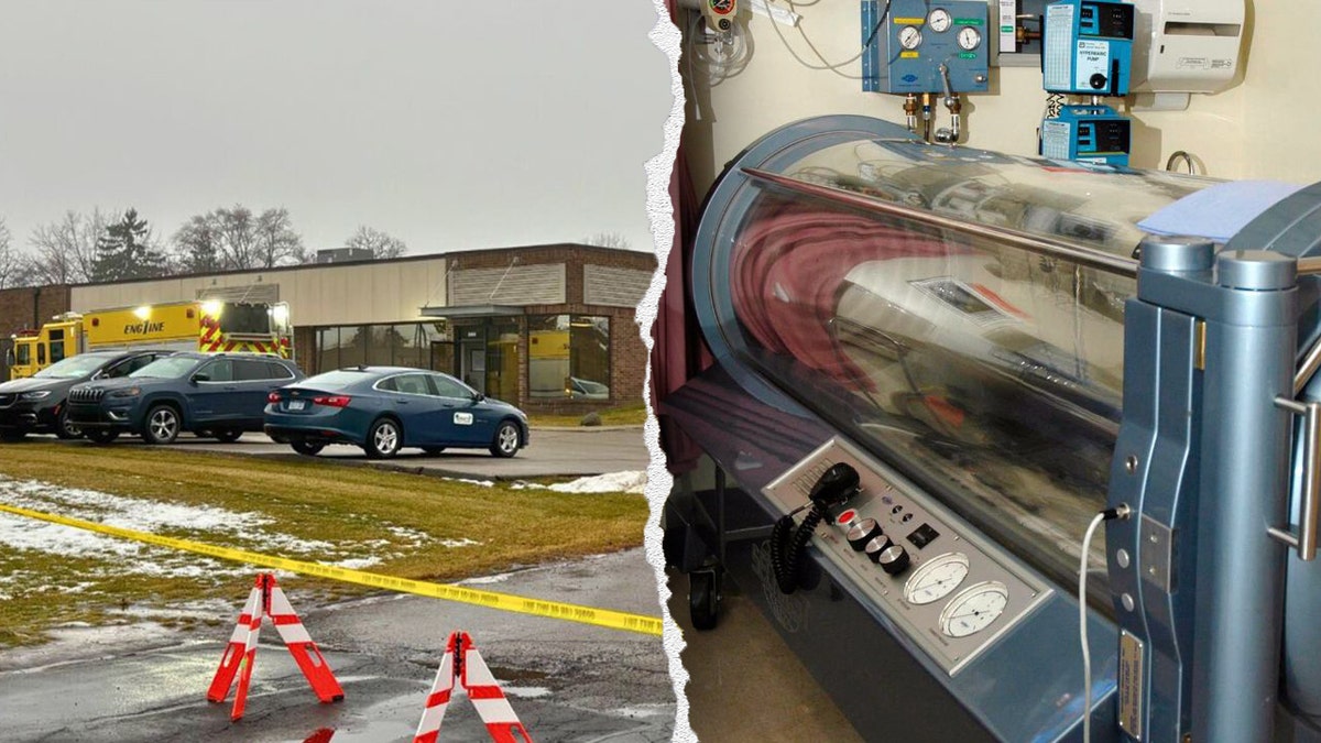 Scene where a boy in Michigan died after an oxygen therapy machine exploded.