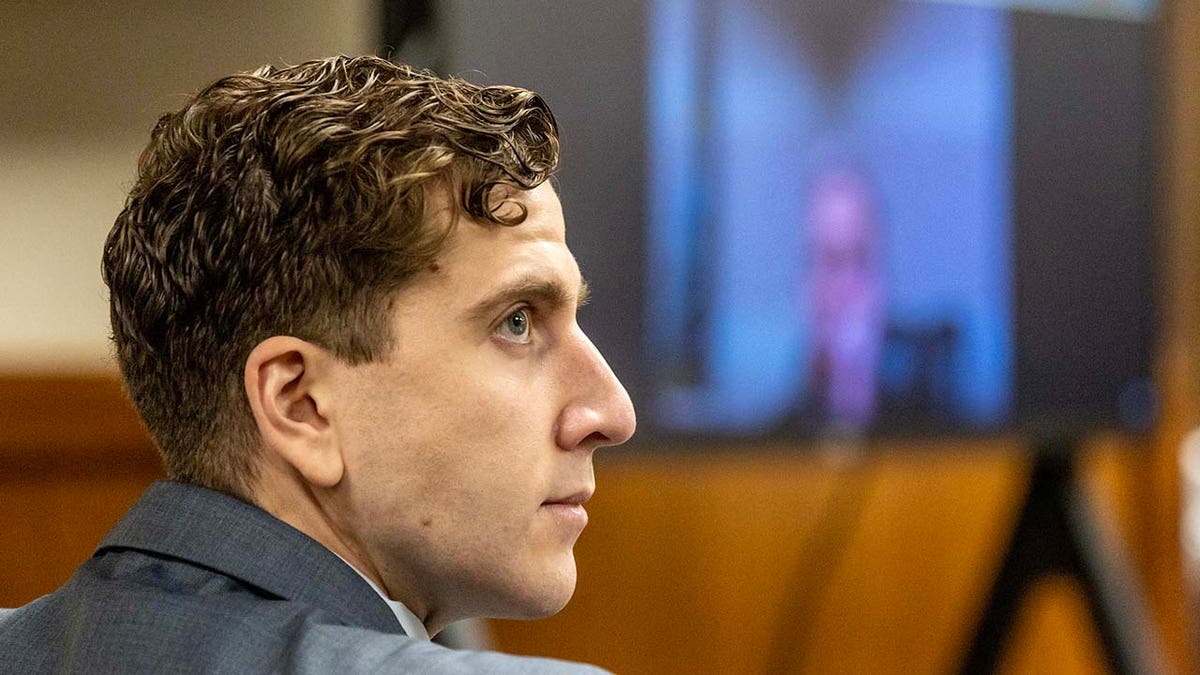 Bryan Kohberger looks on while in the courtroom