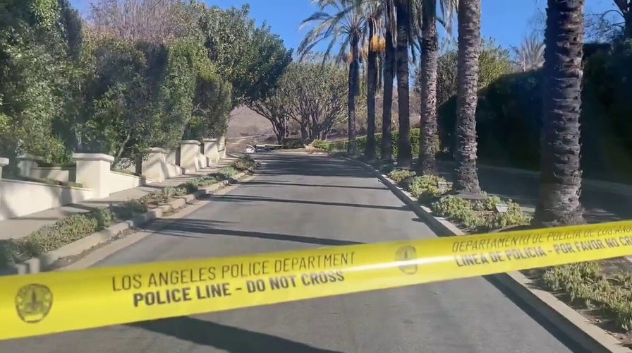 LAPD blocks off suspected Palisades Fire start site with crime scene tape