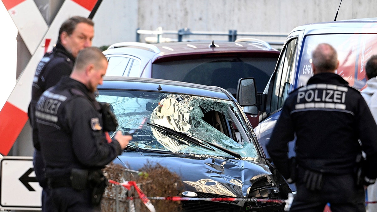 Germany car ramming attack scene