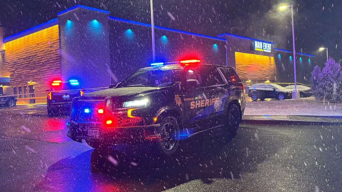 Douglas County Sheriff's vehicle outside Main Event