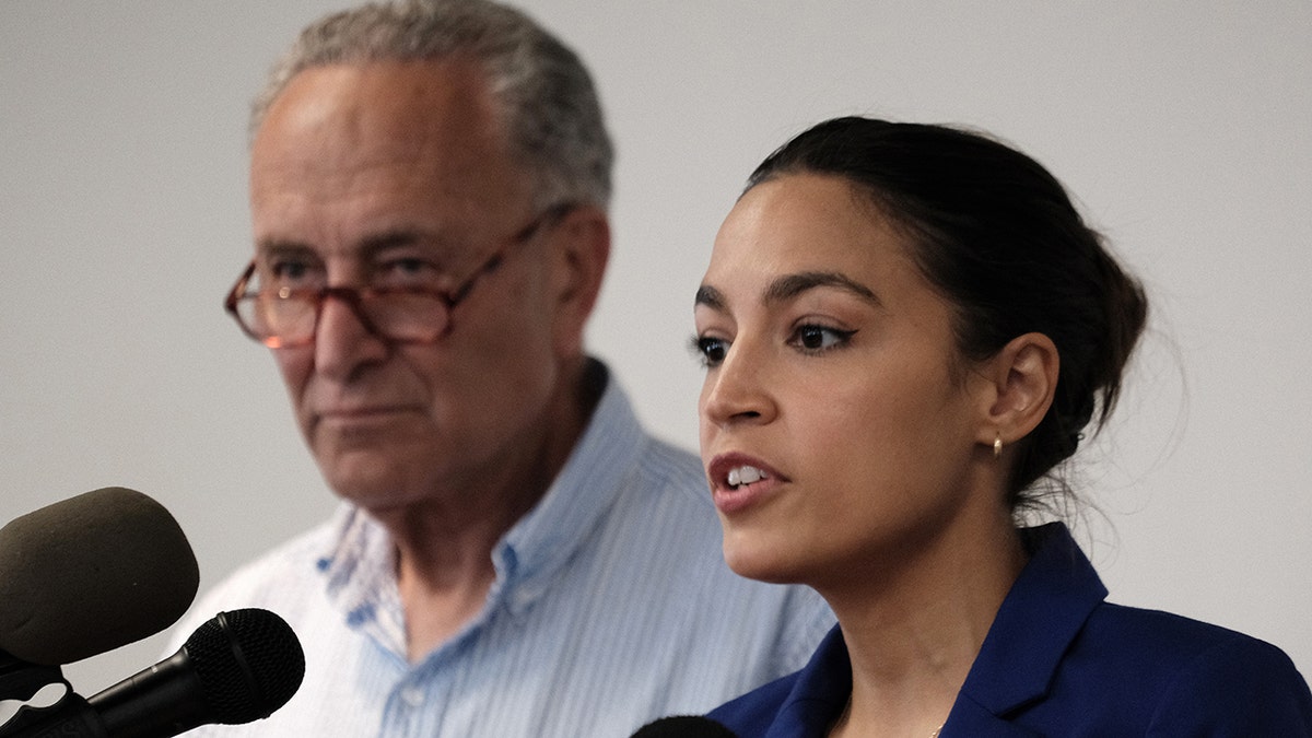 Sen. Chuck Schumer and Rep. Alexandria Ocasio-Cortez