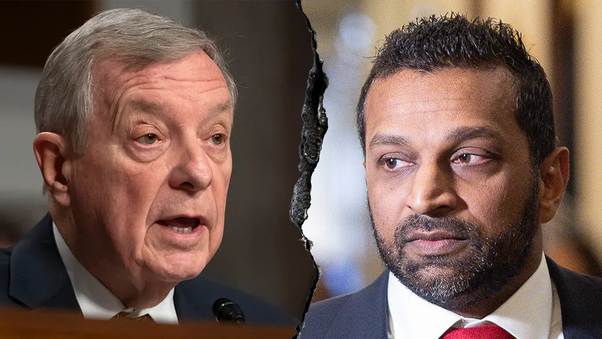 Illinois Senator Dick Durbin and FBI director nominee Kash Patel