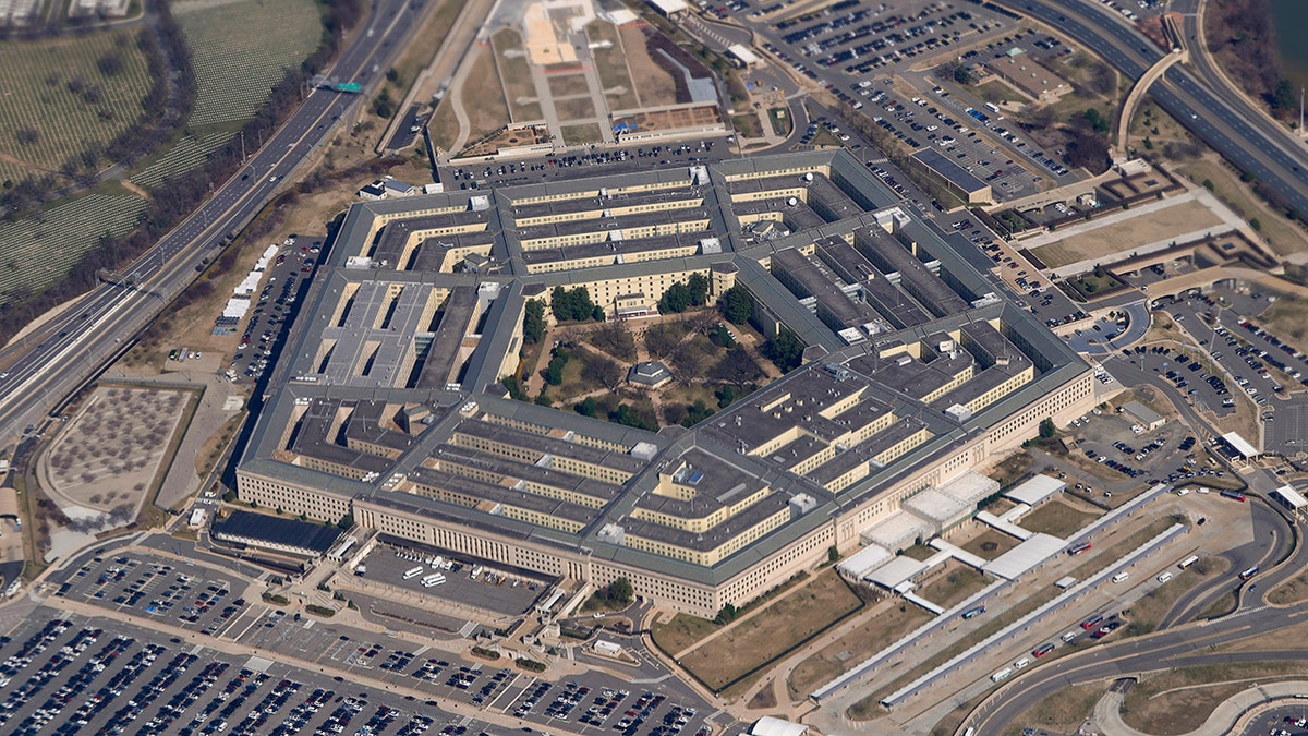 An aerial view of the Pentagon