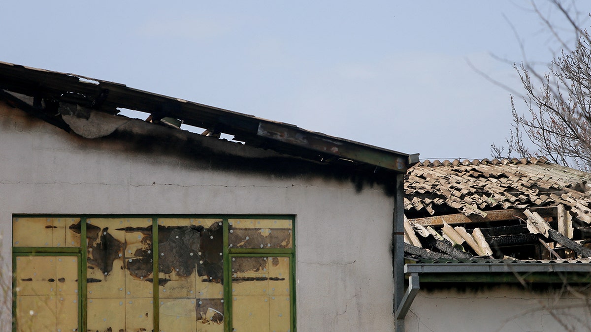 Damaged roof of nightclub