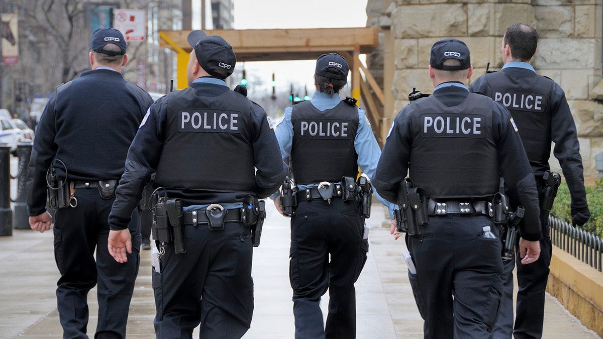 Chicago police in stock photo