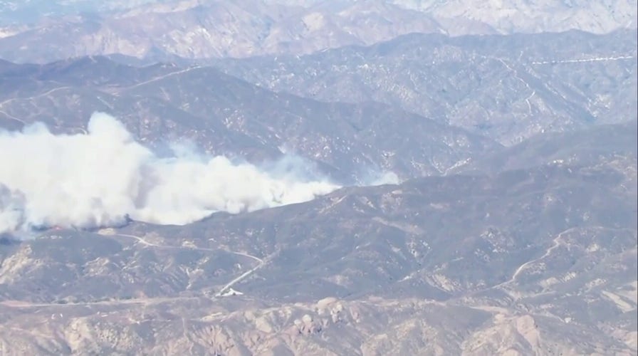 Californians near Castaic Lake encouraged to evacuate after Hughes Fire erupts in LA County