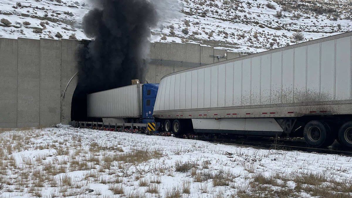 A crash on I-80 through southwest Wyoming