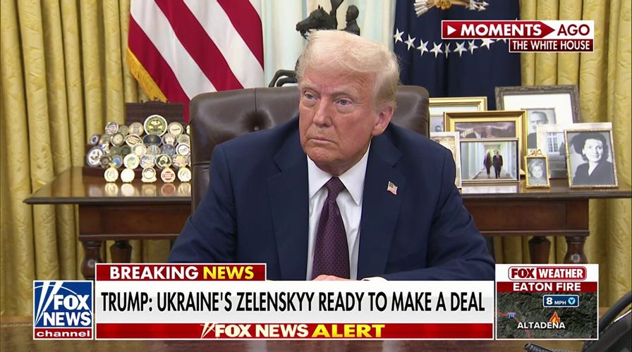 Trump says Ukraine President Zelenskyy is ‘ready to negotiate a deal’