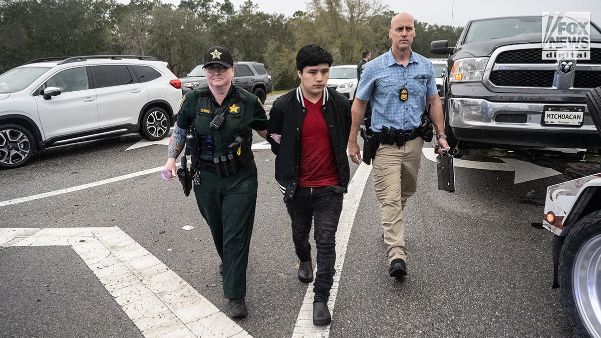 A task force arrests illegal migrants in Florida