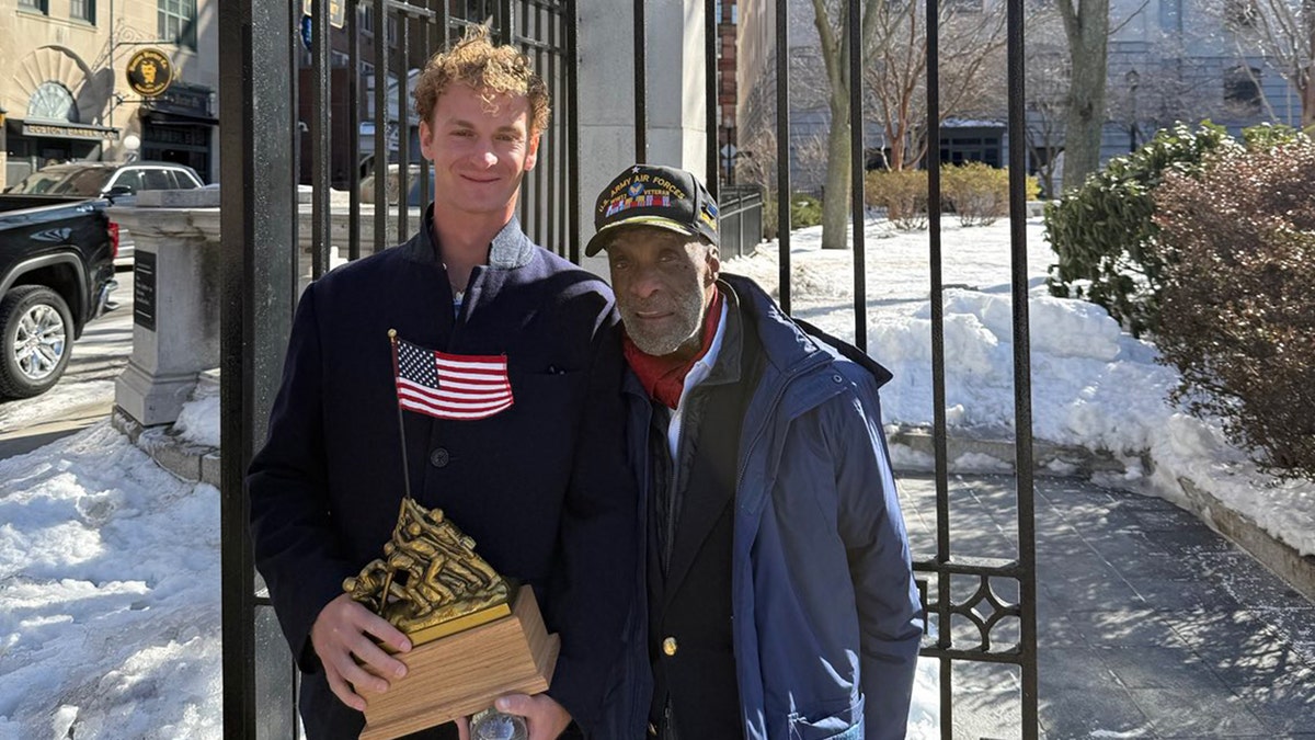 Daniel Penny receives award at Iwo Jima event