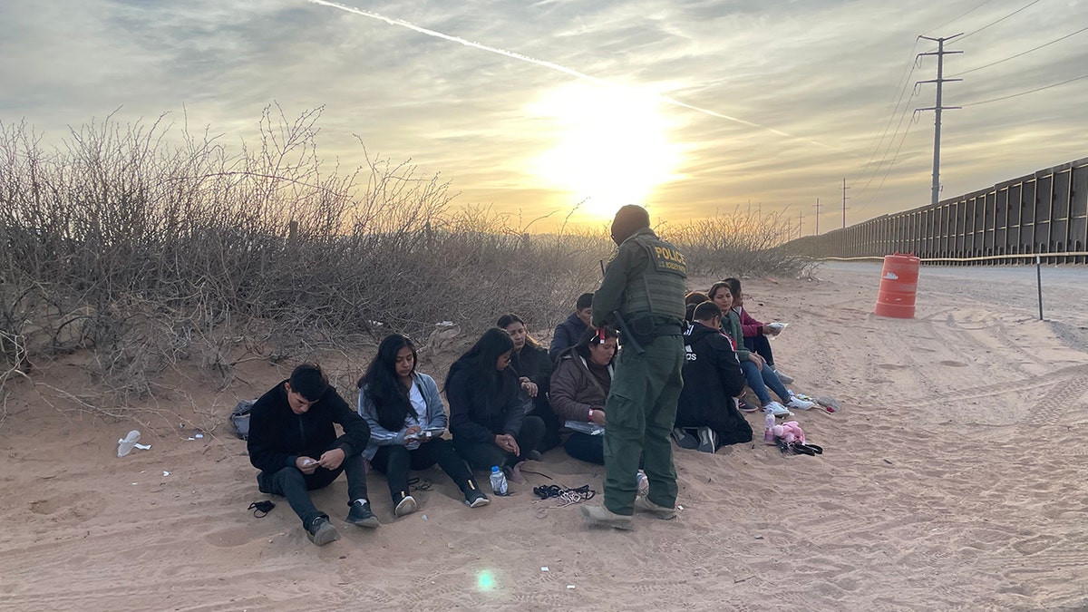 migrants stopped at border by agent