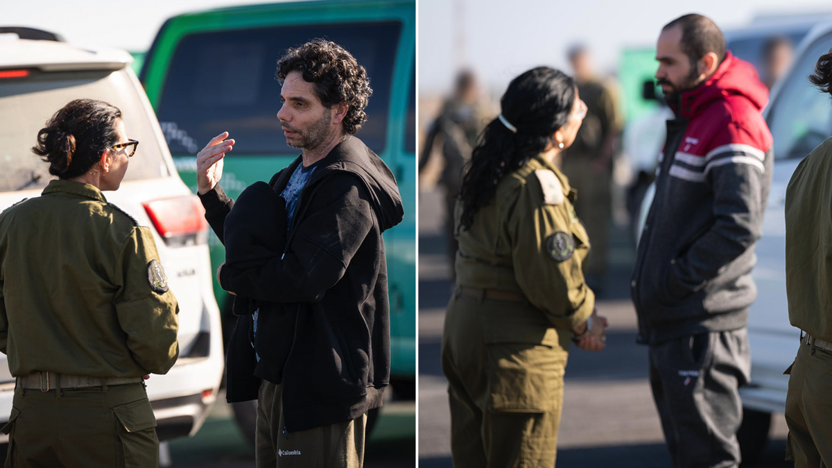 Ofer and Yarden meet IDF troops.