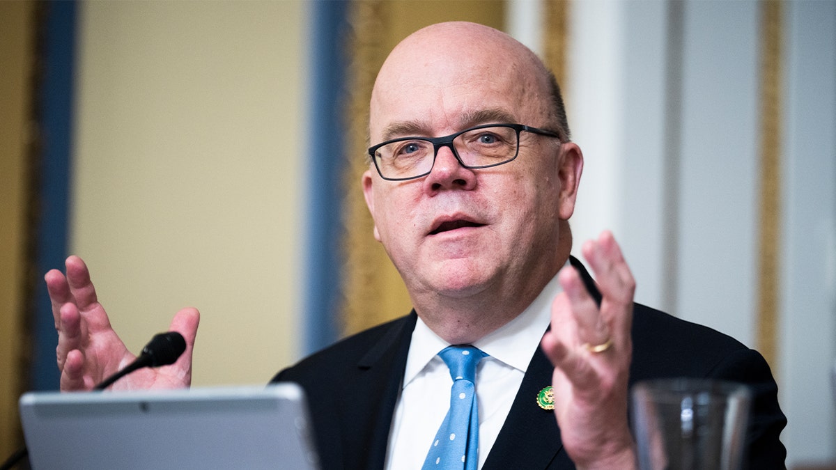 Ranking member Rep. Jim McGovern, D-Mass., speaks during the House Rules Committee meeting on a resolution denouncing the horrors of socialism, in the U.S. Capitol on Tuesday, January 31, 2023.