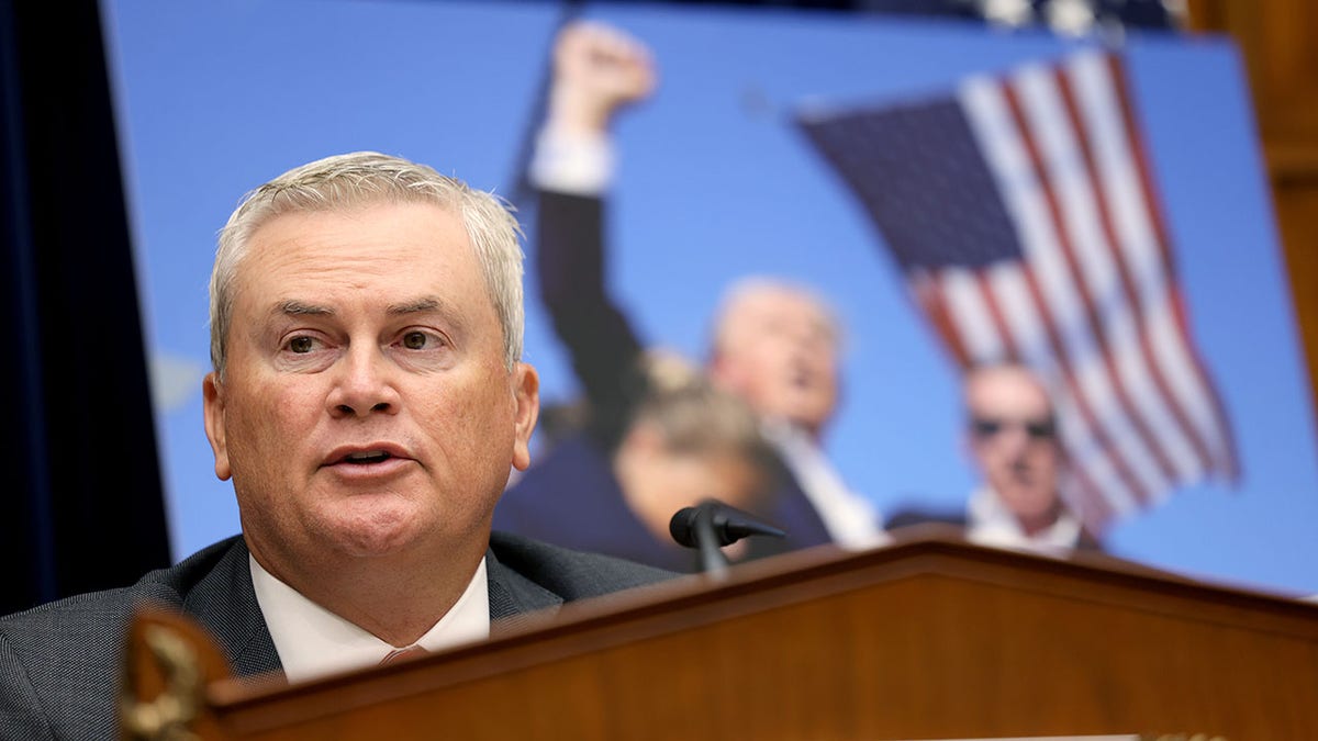 James Comer chairs an oversight committee hearing