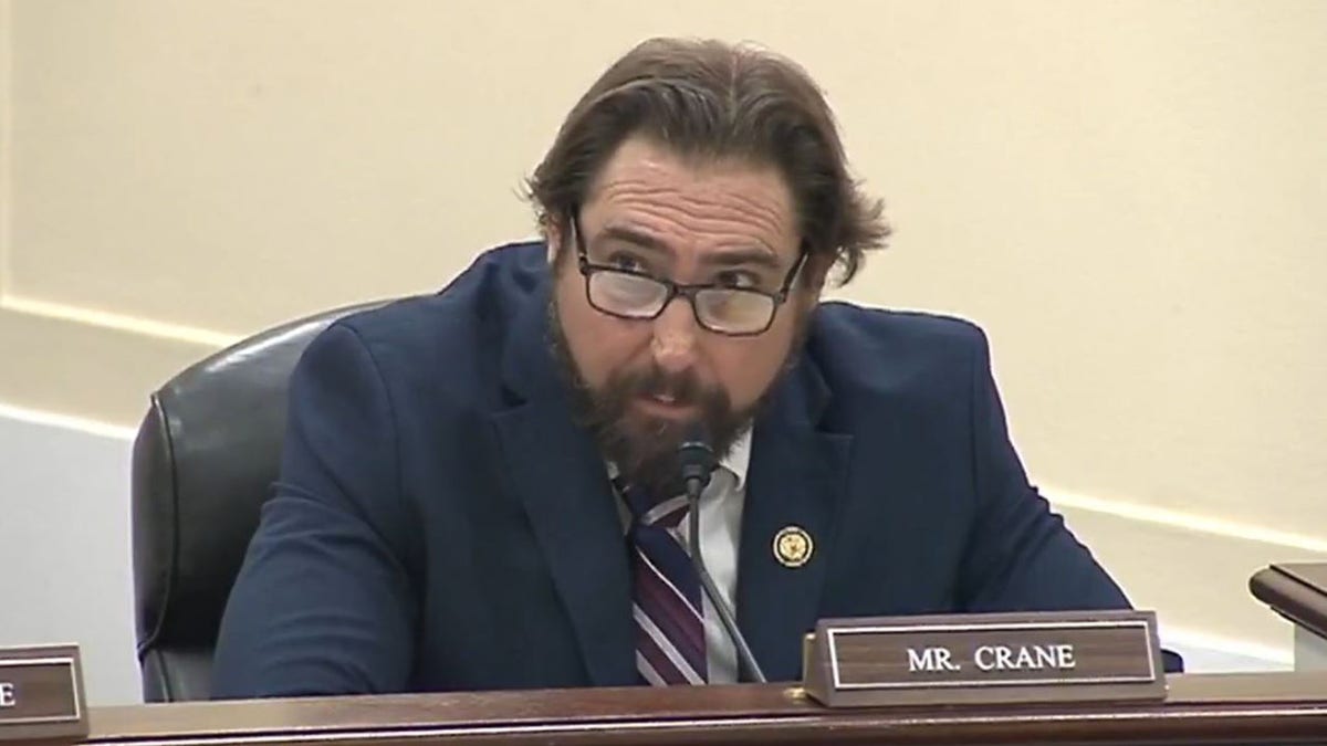 Rep. Eli Crane at a House Committee on Oversight and Reform hearing on Thursday.