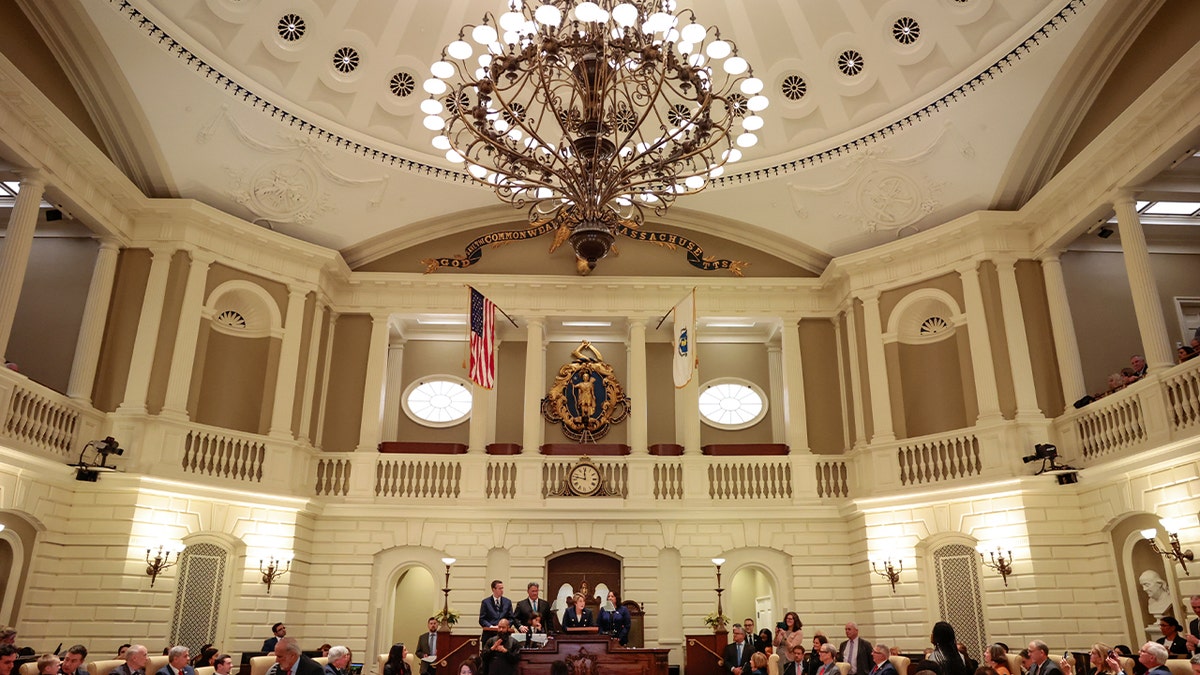 Massachusett's state senate chamber