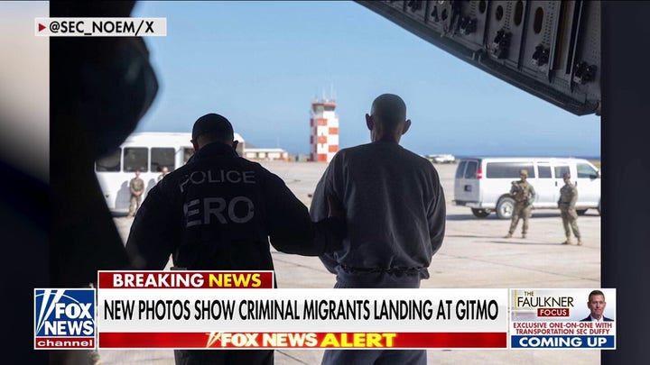 New photos emerge of criminal migrants landing in Guantánamo Bay