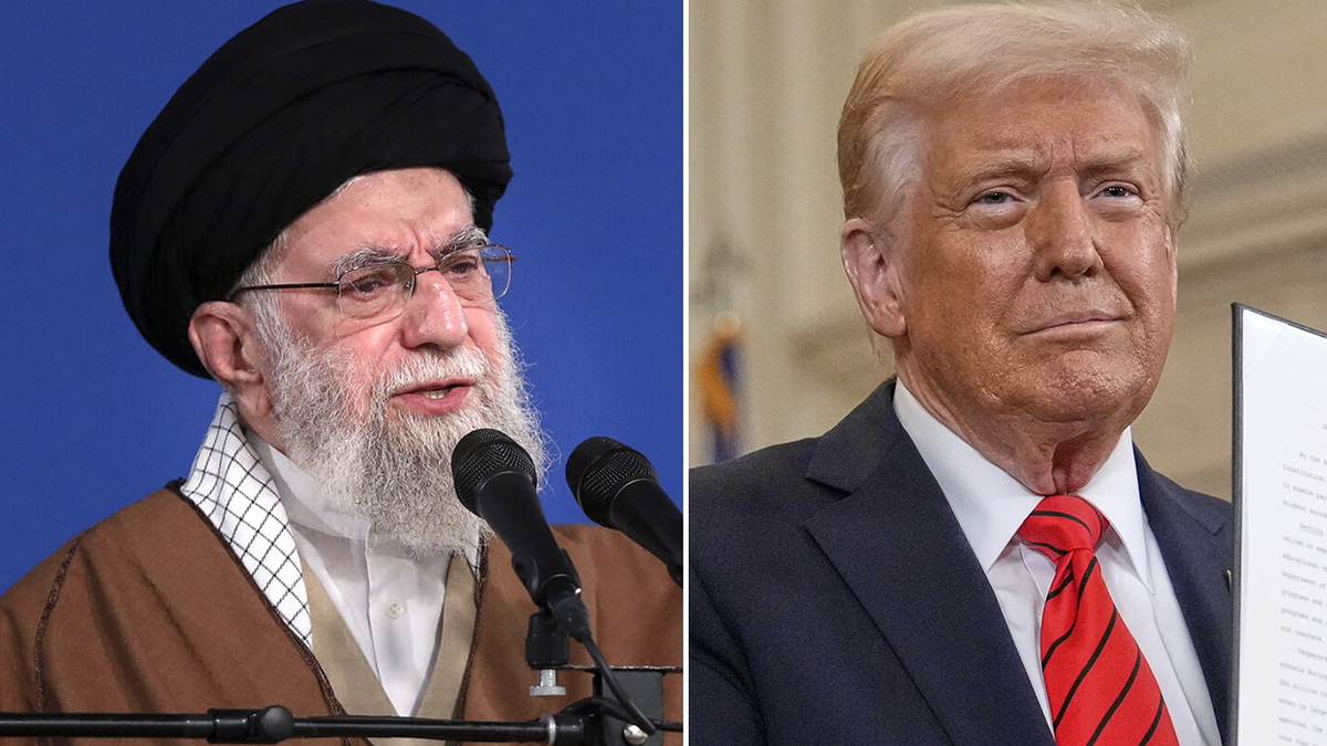 Iran's leader and President Donald Trump