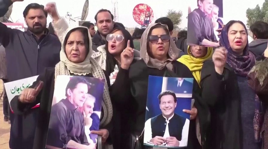 Protesters decry 14-year jail sentence of former PM Imran Khan