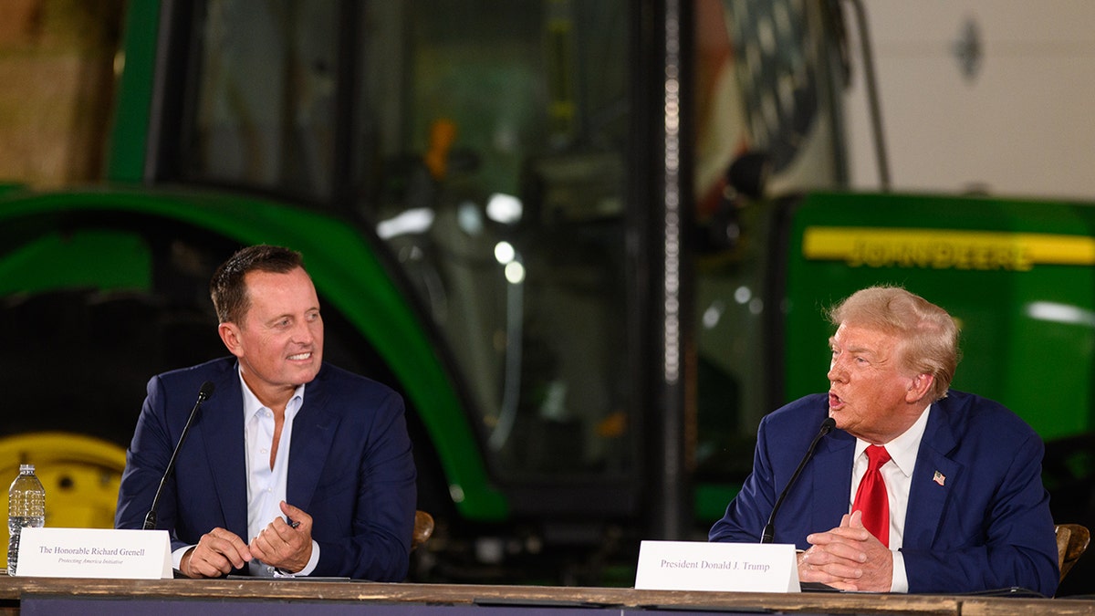 Ric Grenell and Donald Trump at table