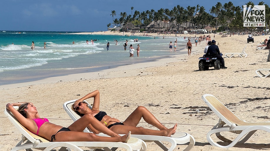 Spring breakers enjoy the beach Sudiksha Konanki went missing on at the RIU Republica Resort in Punta Cana, Dominican Republic