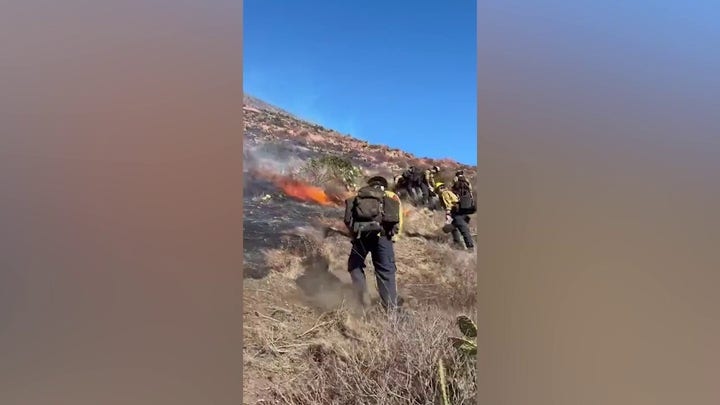 Firefighters battle Laguna Fire wildfire