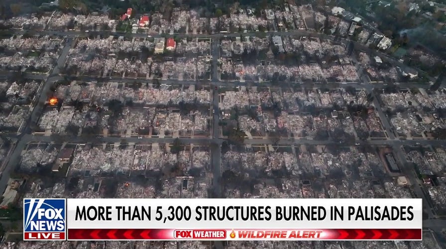 Palisades fire destroys over 5,300 structures