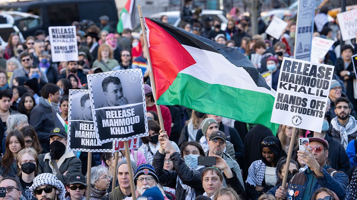 Khalil supporters protest in NYC