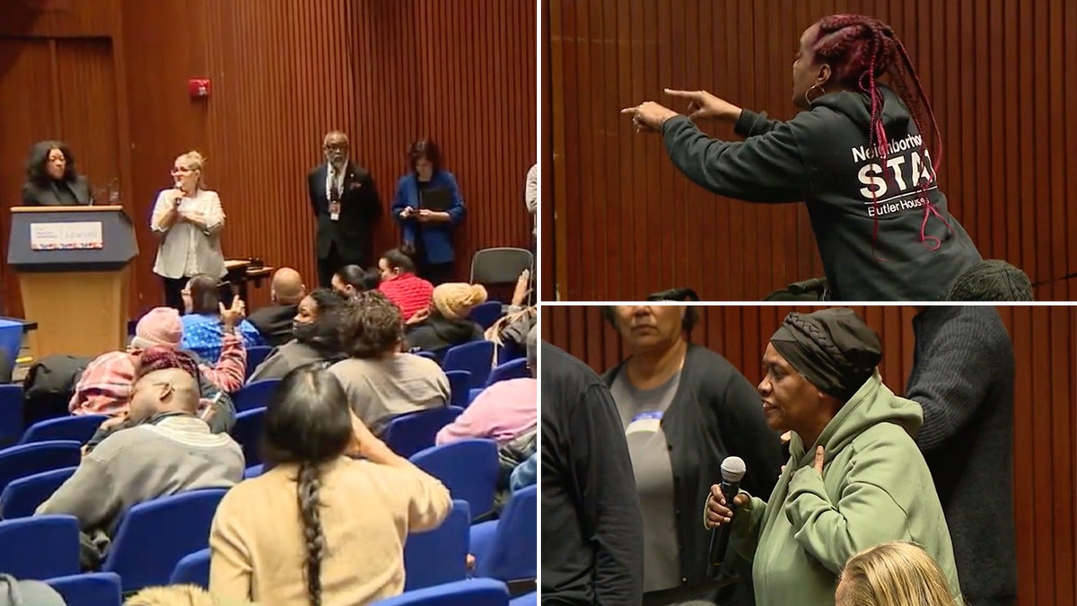 Bronx residents at a meeting