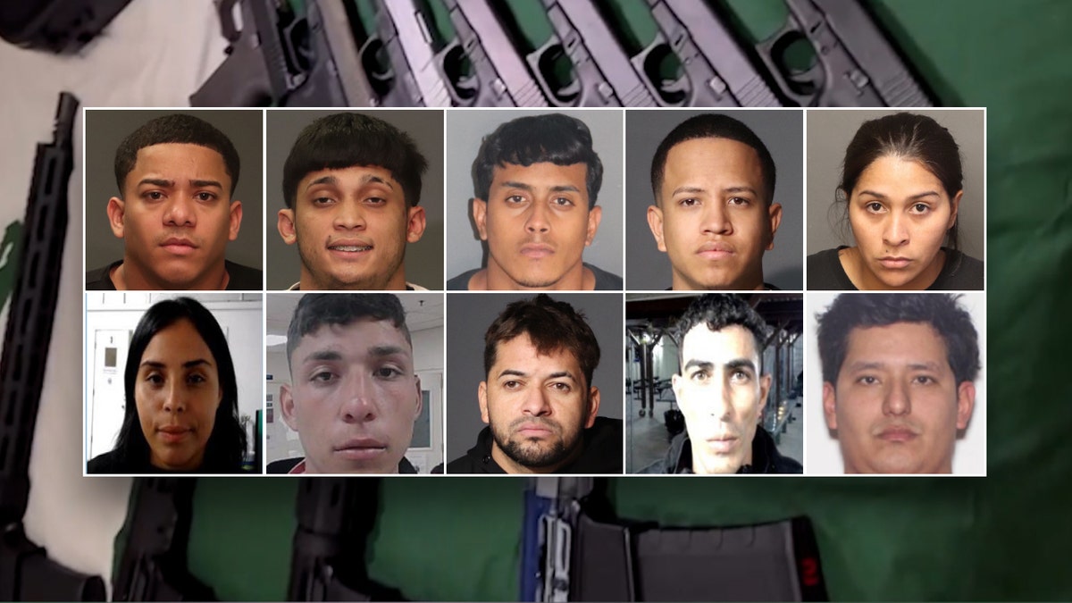 Suspected members of the Venezuelan gang Tren de Aragua appear in mugshots