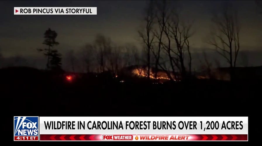 South Carolina wildfire threatens homes, triggers evacuations