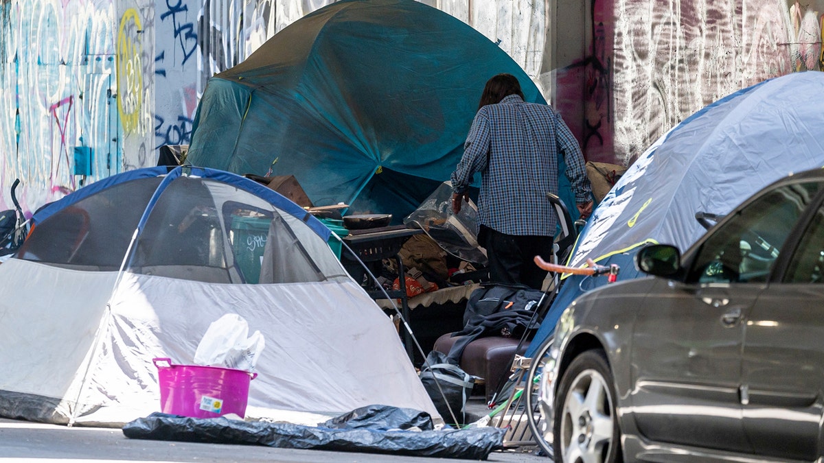 Homeless encampment