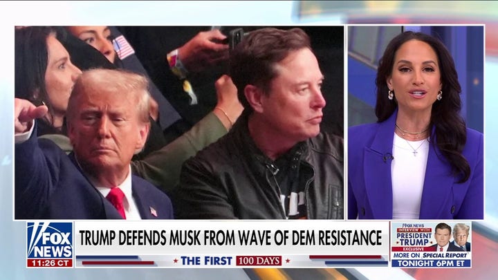 Trump defends Musk's DOGE amid Dems' resistance efforts