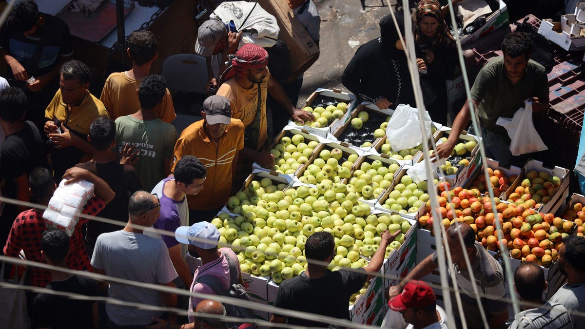 Gaza market during the 9th month of the war.