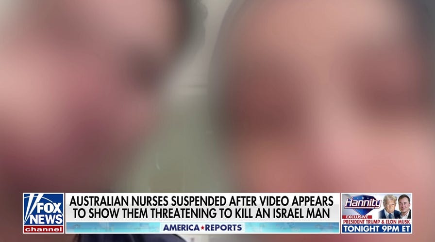  Australian nurses allegedly suspended after video shows threats to kill Israeli man