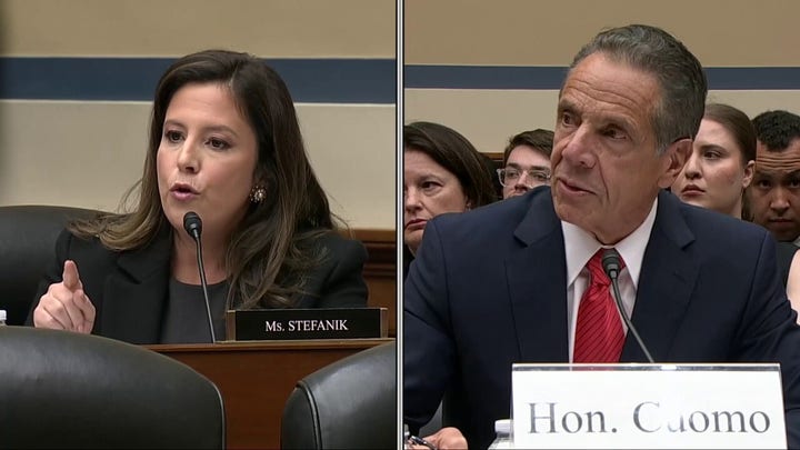 Stefanik demands Cuomo apologize for COVID nursing home deaths in heated exchange.