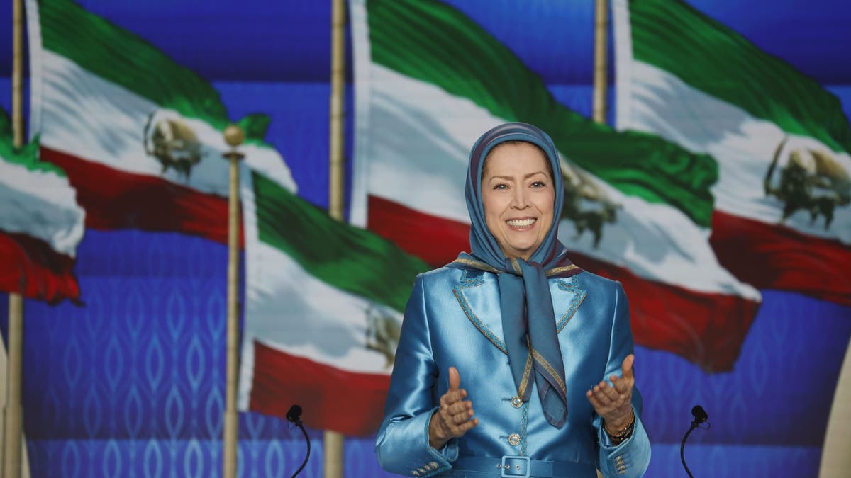 NCRI President-elect Maryam Rajavi speaking at a Free Iran summit